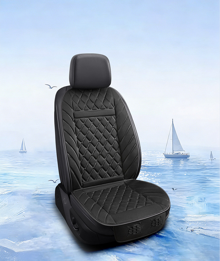 Car seat ventilation cushion for summer cooling, cooling fan, modified for small cars 12V, trucks 24V seat cushion