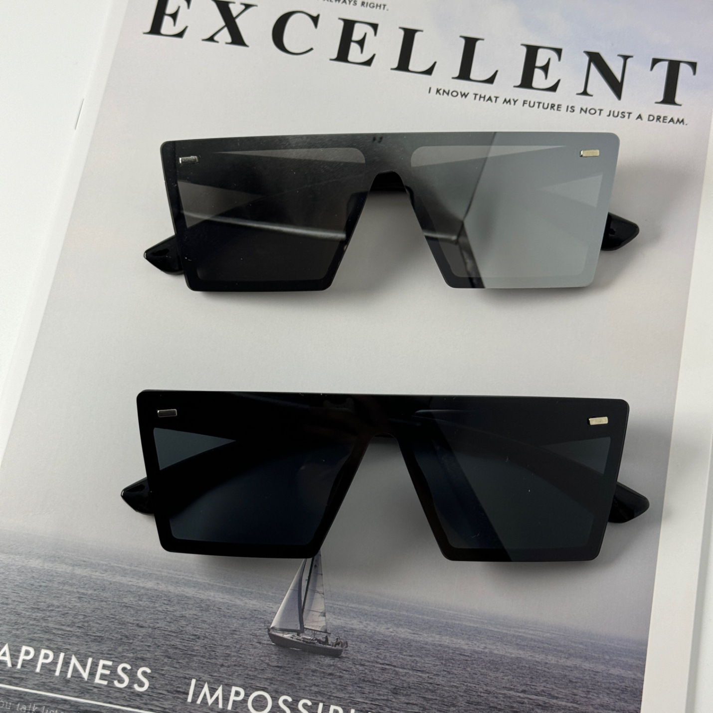 New European sports high-tech futuristic sunglasses trendy cross-border square leisure commuting travel big brand defense