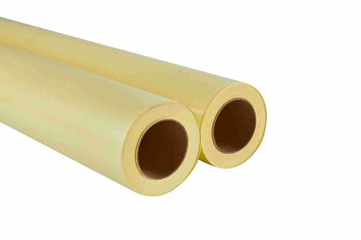 Película de laminación en frío con base amarilla de 108G/M, PVC de 15 micras, pegamento blanco permanente, 48 películas, 82 papel de soporte, película protectora resistente a los arañazos para uso comercial