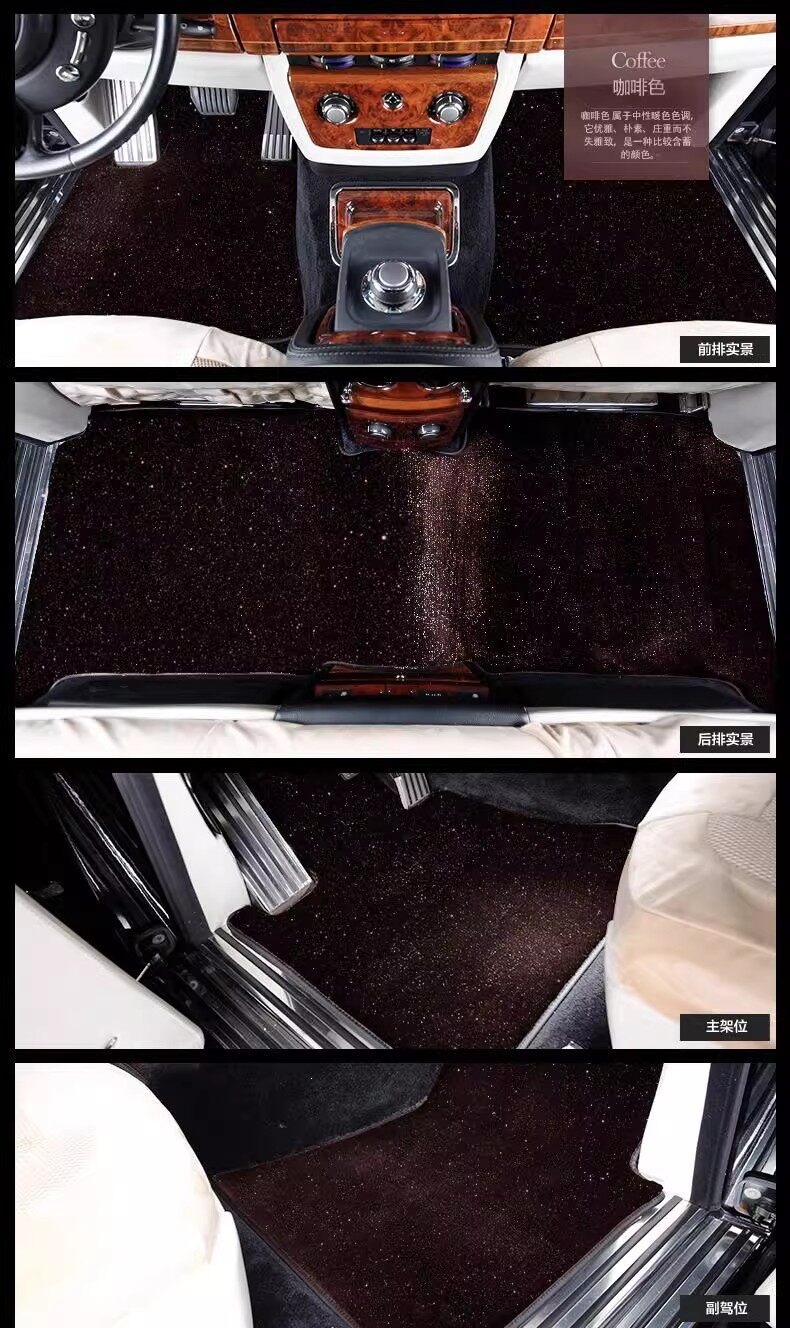 Suitable for starry sky carpet car floor mats, imitation cashmere 2026 new model, plush thickened floor mat, specialized for the upper layer