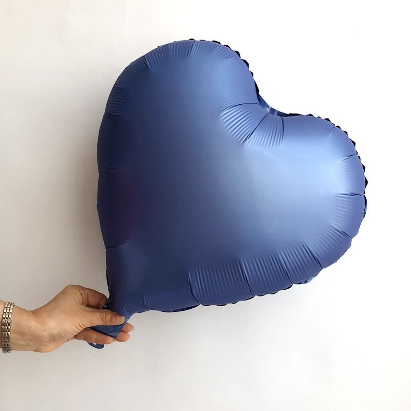 Transfronterizo de 18 pulgadas amor luz versión color sólido oro plata fiesta de cumpleaños decoración papel de aluminio globo de aluminio al por mayor