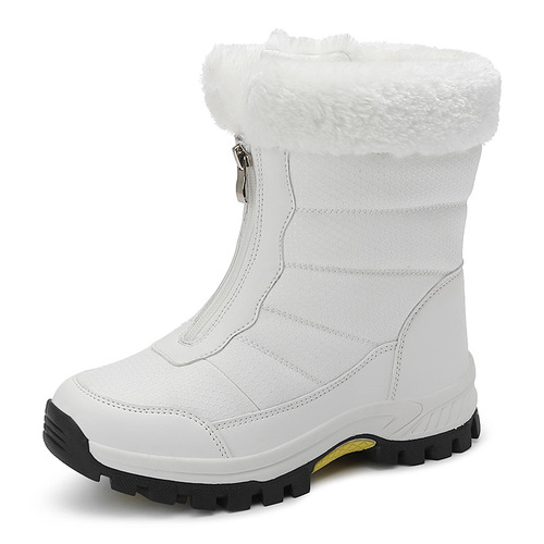 Women's and Men's -30°C Waterproof Snow Boots with Fleece Lining, Thick Insulation, Non-Slip Soles, and Removable Insoles - Available in Sizes 41 and 42