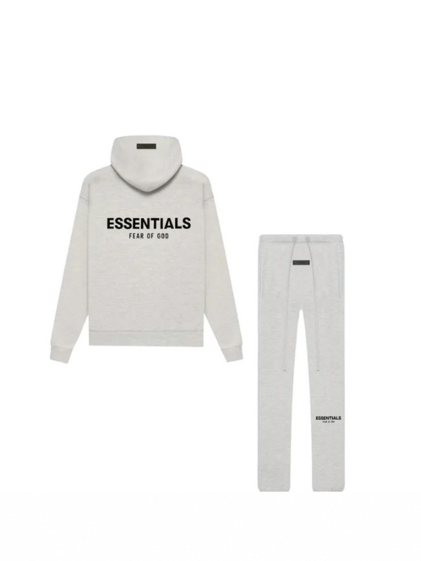 FOG ESSENTIALS 潮牌植绒印花连帽卫衣套装男春秋季宽松休闲|undefined