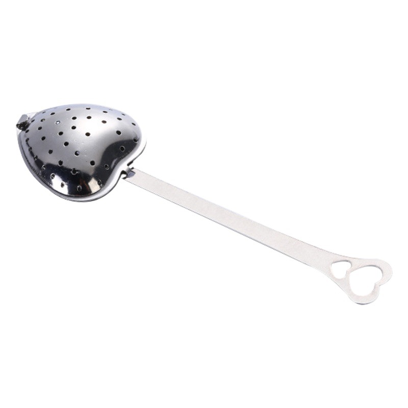Infusor de Té de Acero Inoxidable en Forma de Corazón con Cadena