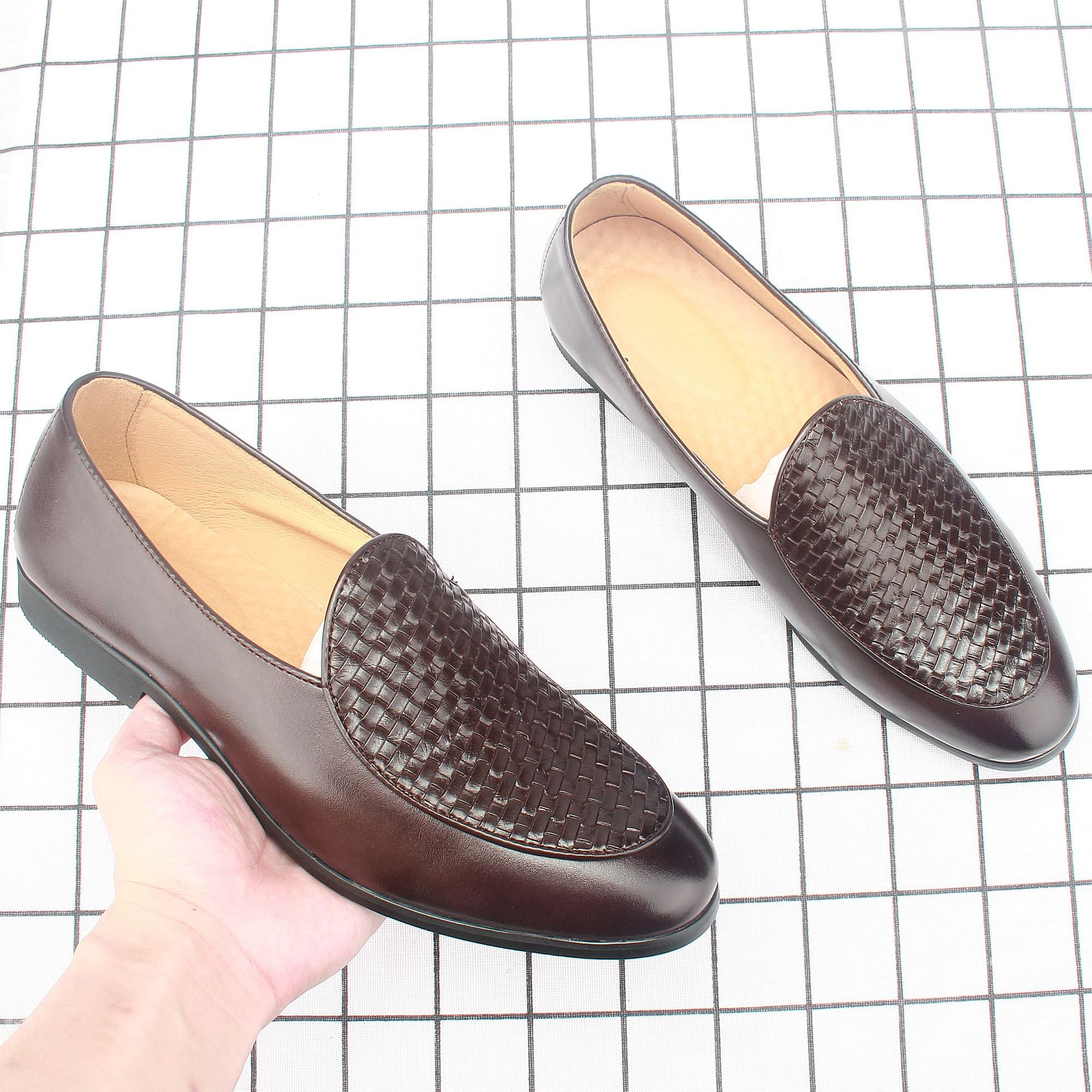 ��Ь2022�����¿��Ь��ʿʱ�����б�֯СƤЬ�˶�Ь����7716