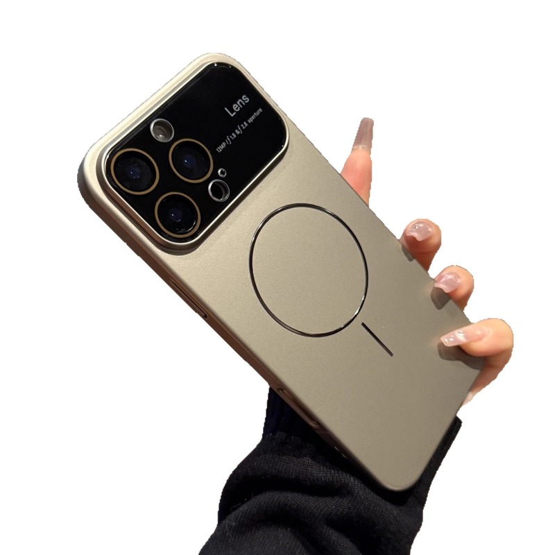 Apple 16 携帯電話ケース iPhone17promax オールインクルーシブレンズフィルムスキンフィールつや消しモデルに適した大きな窓磁気吸引|undefined