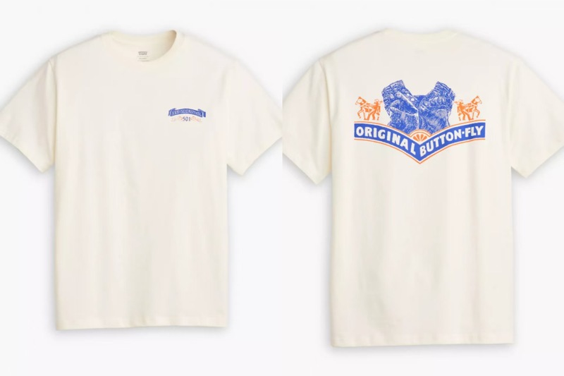 2025欧米ファッションクロスボーダー夏新作トレンドLevi「s高品質男女同モデルtシャツプリント|undefined