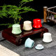 Ceramic small size mini storage jar sealed jar fragrant powder medicine powder bottle ancient style rouge box lipstick packing box small box