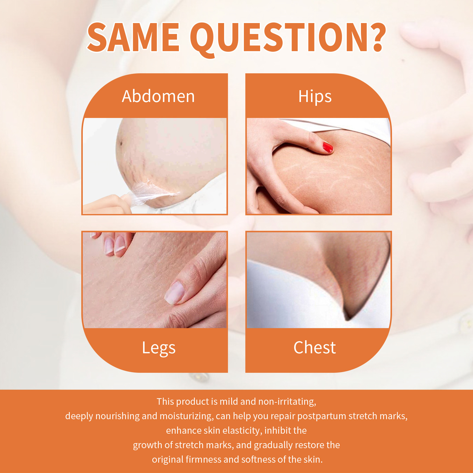 OUHOE Pregnancy Massage Oil Repairs Pregnant Women's Stretch Marks Prenatal and Postpartum Growth Marks Skin Care Massage Oil