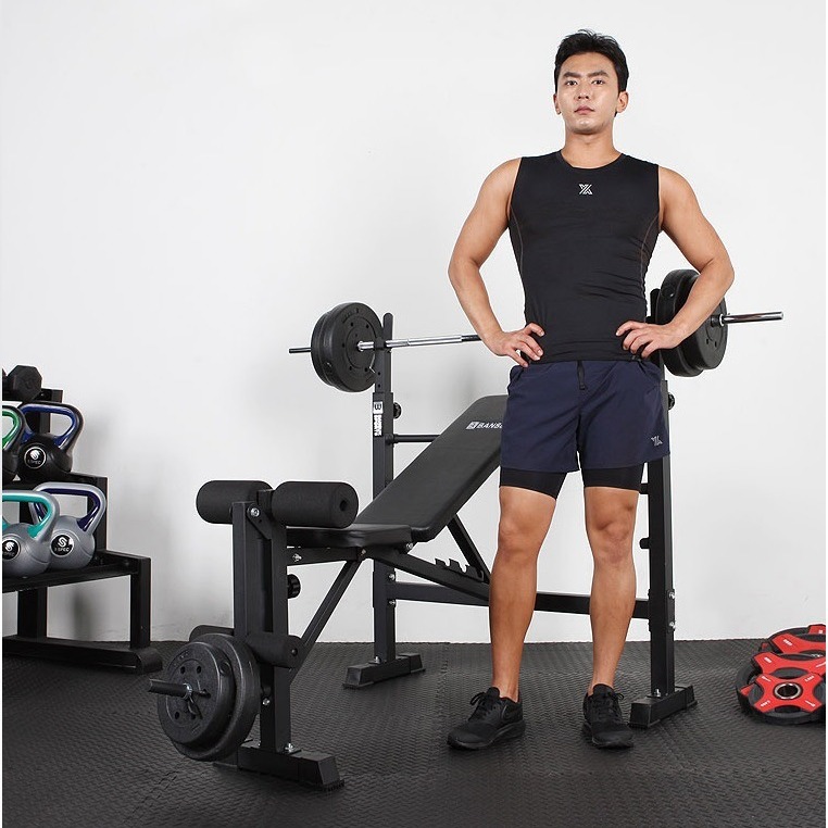 Suministro directo de fábrica casa interior alto peso de tracción Banco rack Barbell rack combinación equipo de la aptitud transfronteriza Venta caliente