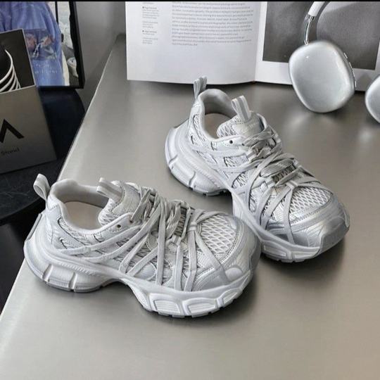 Thick Bottom Strap Spider High-grade Torre Shoes Women's 2025 Spring and Summer New Casual Sports Breathable Mesh Shoes for Women