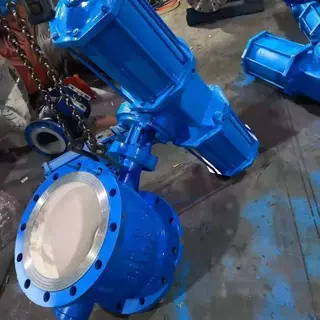DYQ640H-10C双作用气动上装式偏心半球阀 DYQ640H 硬密封切断球阀