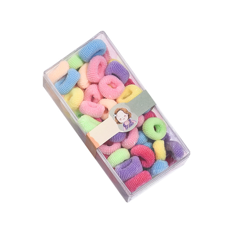 Bebé niña pequeña banda de goma lazo para el cabello femenino lazo para el cabello pequeño de color para niños lazo para el cabello pequeño lazo para el cabello cuerda para el cabello linda cuerda para el cabello