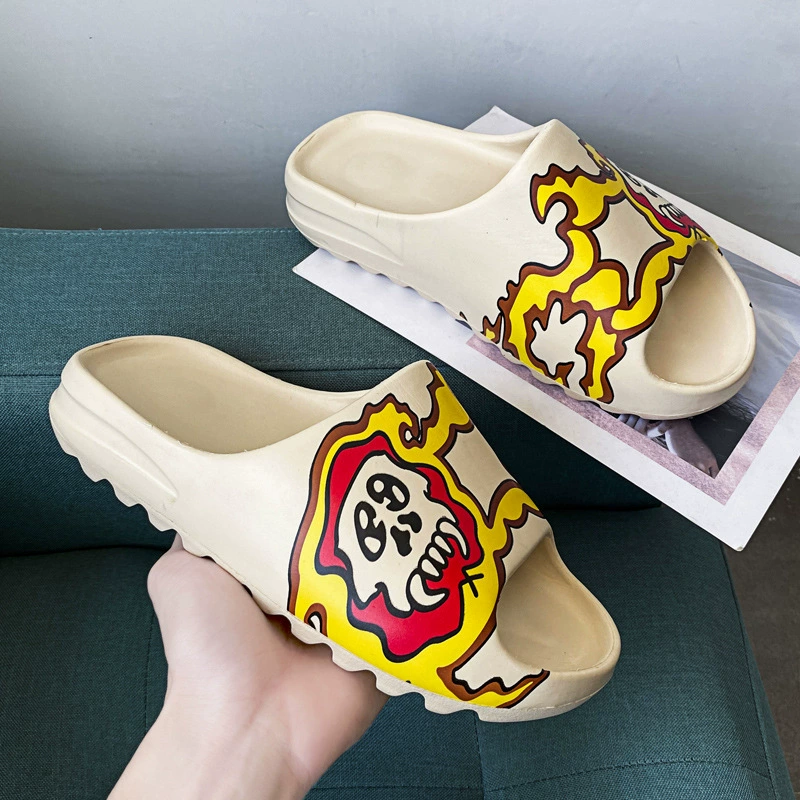 Кокосовый взрыв Летние EVA тапочки пара мужчин и женщин перетаскивания дома в помещении