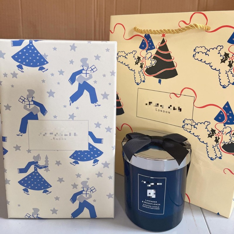 平替品香薰蜡烛英国梨蓝风铃烛台家用室内持久香氛小众生日伴手礼|undefined