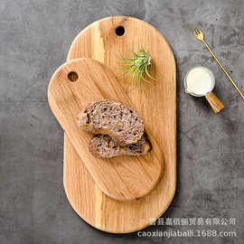 实木面包板托盘日式风格菜板牛排寿司烘培案板餐厅上菜木质餐盘
