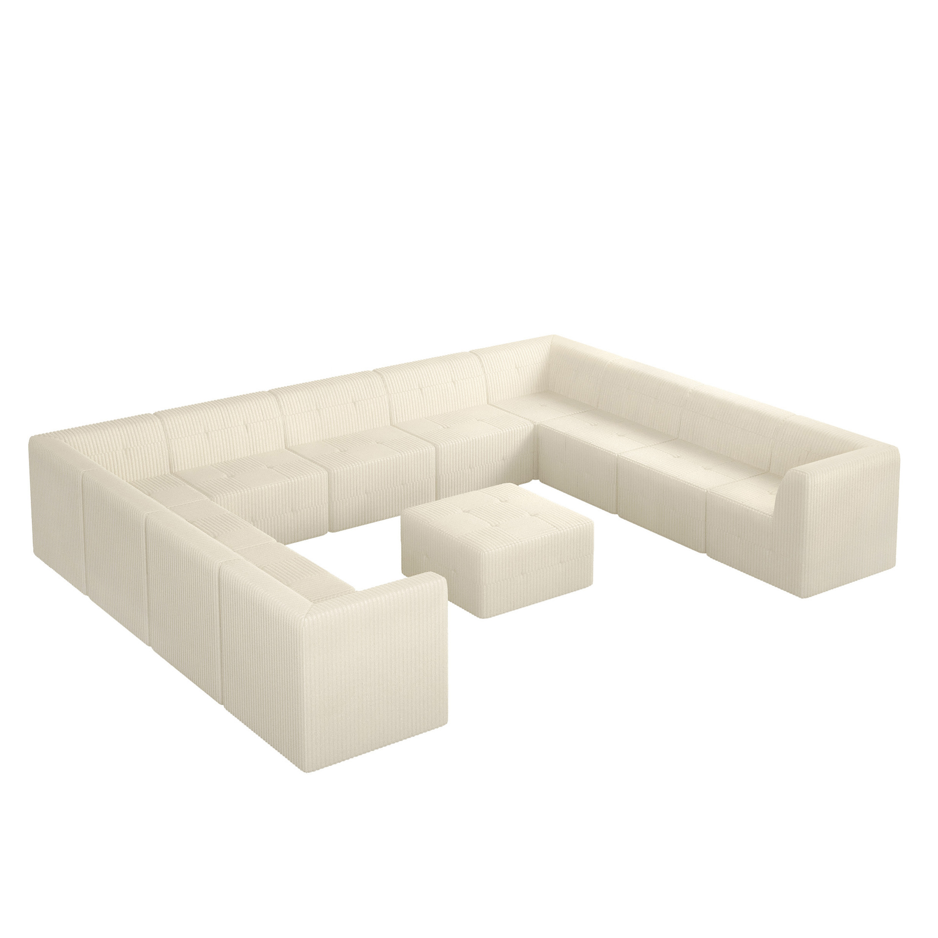 Sofá de compresión al vacío simple módulo nórdico sofá de tela de bloques de tofu sofá combinado
