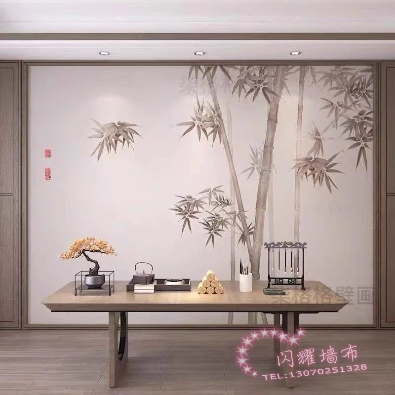 轻奢风潮牌麻将馆主题背景墙布网红服装店墙纸奢侈品棋牌装饰壁纸|undefined