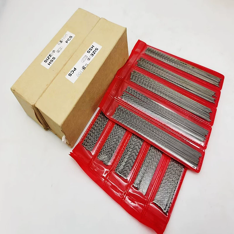 Длинное сверло, спиральное сверло с тонким прямым хвостовиком, сверло из сверхдлинной быстрорежущей стали 0,5*60/80/100/120 мм