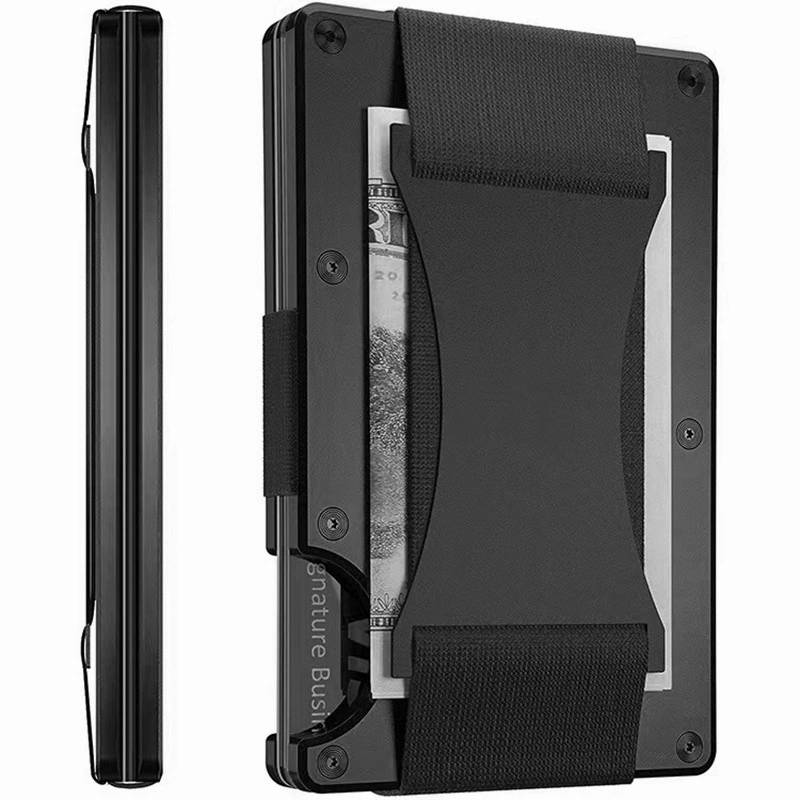 Elastic bandage carbon fibre, metal wallet, breathable cards