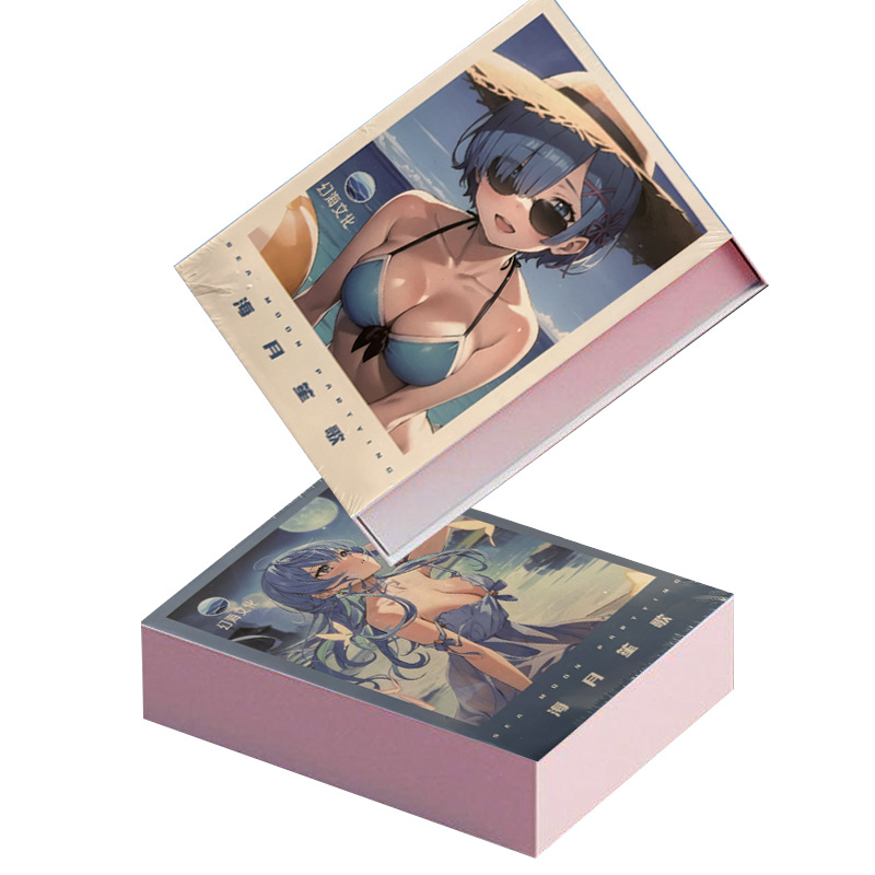 Little Frog Goddess Story 5 yuanes Pack 8 pop-up Tarjeta de cara roja pretty Girl Card anime juego periférico caja ciega