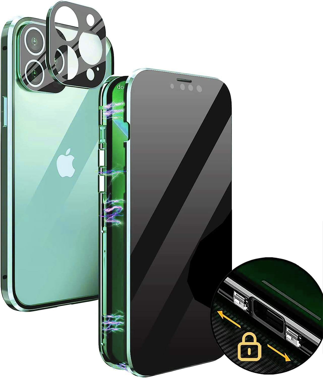 Dark Night Green 【Gafas de hebilla antivelo】