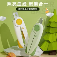 Оптовые новые светодиодные кусачки для ногтей для домашних животных, линия крови, кусачки для ногтей для кошек с файлом и легкими кусачками для ногтей для собак