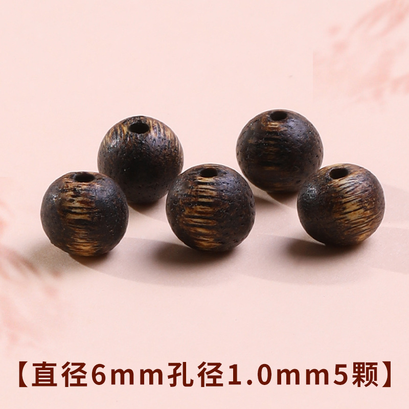 Tao 天然沈香ルースビーズラウンドビーズブレスレット diy 手作りビーズ菩提沈香ブレスレット水中グレードビーズアクセサリー|undefined