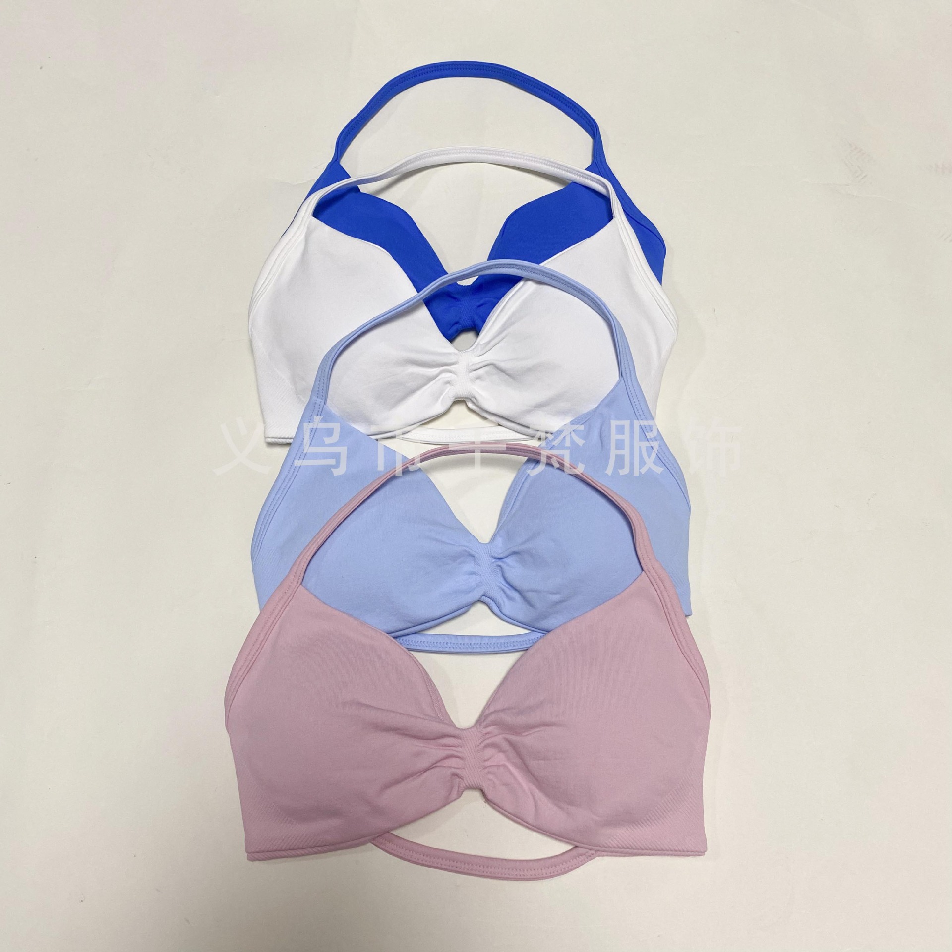 DFYNE AliExpress 同じスポーツスーツホルターネックブラジャースポーツタイトヨガショーツフィットネススーツ