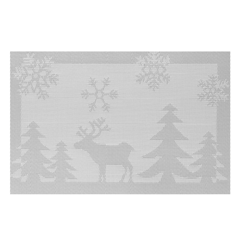 Elementos de almohadilla de Navidad rectangular simple almohadilla de comedor occidental aislante de tazas almohadilla de decoración de platos de comedor caseros de Navidad limitada