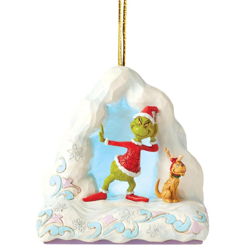 Nuevos productos interesantes de la serie verde de adornos de automóviles adornos del árbol de Navidad regalos de fiesta decoración del hogar