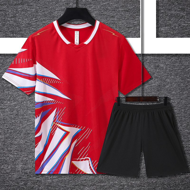 Nuevo traje de bádminton, ropa deportiva de verano, equipo al aire libre para adultos, ropa de entrenamiento competitivo, jersey de bádminton
