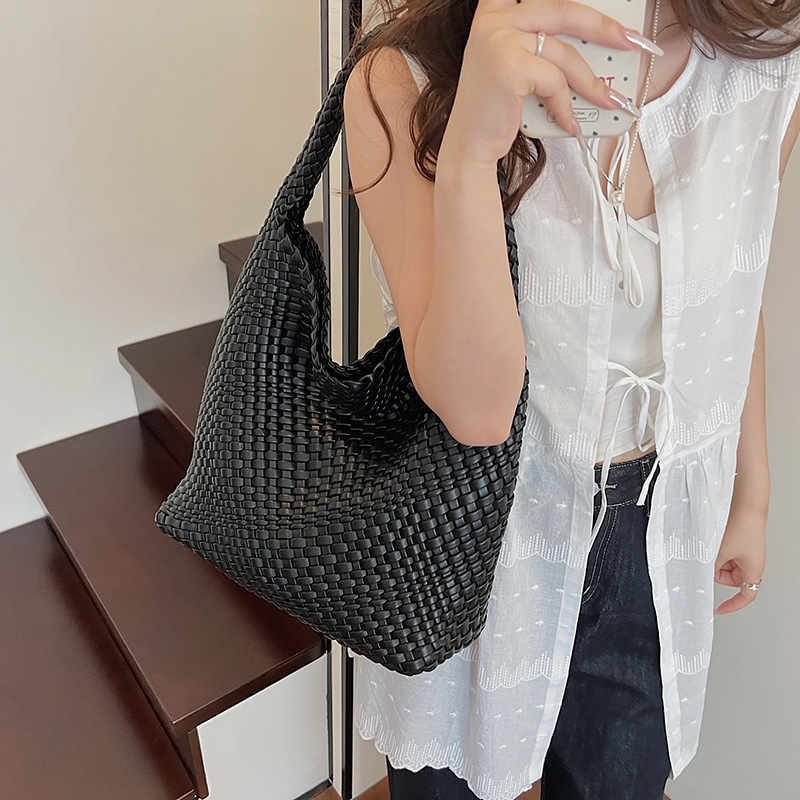 Bolsa de trenzado transfronteriza de viento de viaje bolsa de gran capacidad bolsa de tejido bolsa de hombro bolsa diaria bolsa de moda de mujer braza