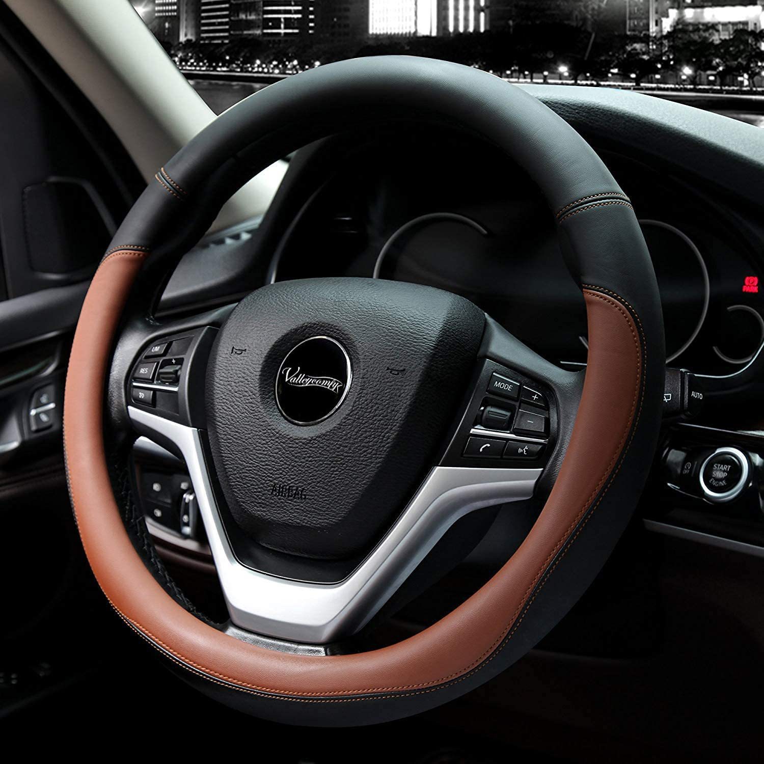 Car steering wheel cover made of ultra-fine microfiber leather, universal handle cover, cross-border version