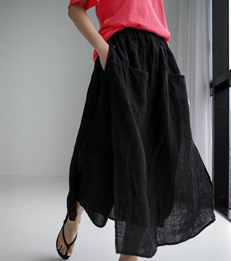 Women's Holiday Daily Simple Style Solid Color Ankle-Length Casual Pants Culottes display picture 17