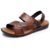 Slide, slippers, fashionable beach footwear for leisure, non-slip wear-resistant sandals, soft sole, Korean style