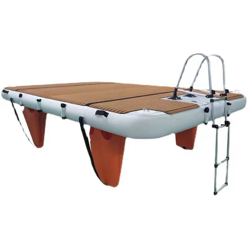 Mesa de pesca inflable sobre el agua Float