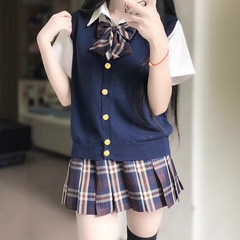 原创做工成品布大棕同格A字对格jk格裙半身裙日系夏学院风百褶裙