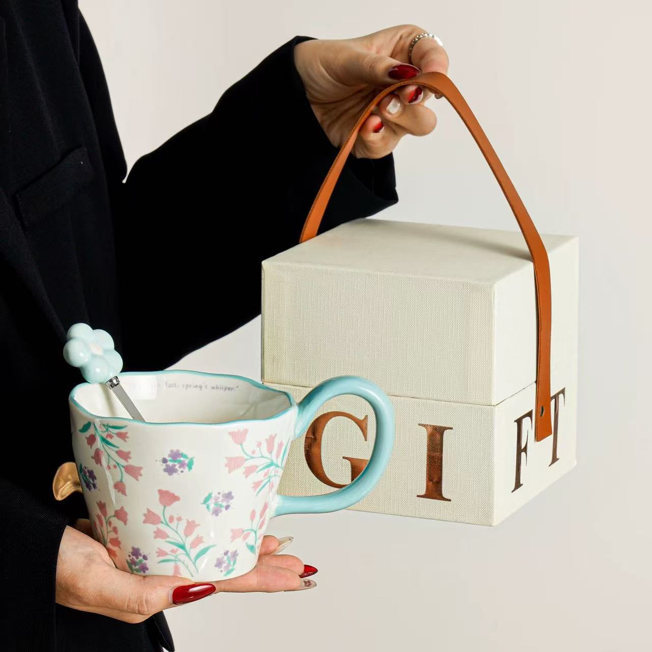 Tazas de cerámica de gran capacidad de tazas de agua de pareja de alta calidad tazas de café de oficina de mujeres tazas de té