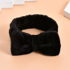 Cute hairgrip with bow, headband for face washing, Korean style, wholesale