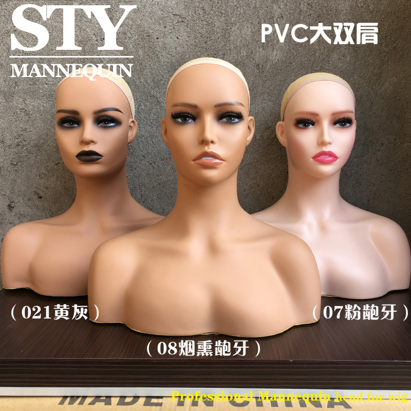 Wig model head European and American dou...