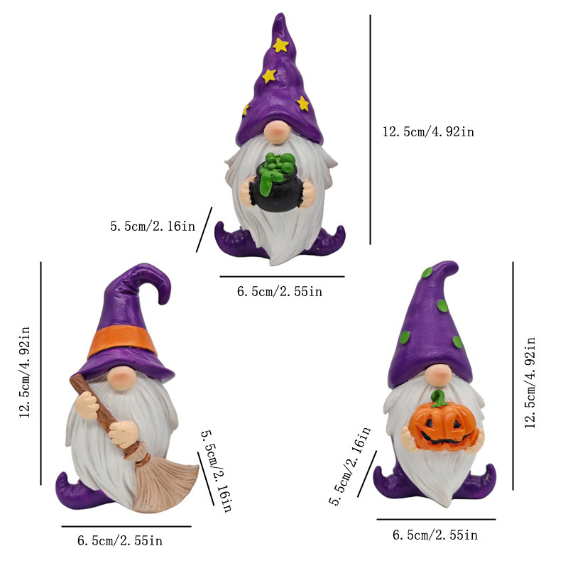 Amazonの人気樹脂工芸品ハロウィンノーム像装飾品パーティーデコレーションのクロスボーダー限定供給|undefined