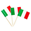 Italian cake decoration toothpick flag, fruit signing small flag party decoration 100pcs
