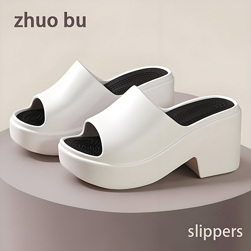 Cross-Border High-Heeled Slippers, Thick-Soled Heightening Sandals for Women, Summer Fashion Outerwear, High-End Korean Style Sandals for Women Wholesale Cross-Border High-Heeled Slippers, Thick-Soled Heightening Sandals for Women, Summer Fashion Outerwear, High-End Korean Style Sandals for Women Wholesale