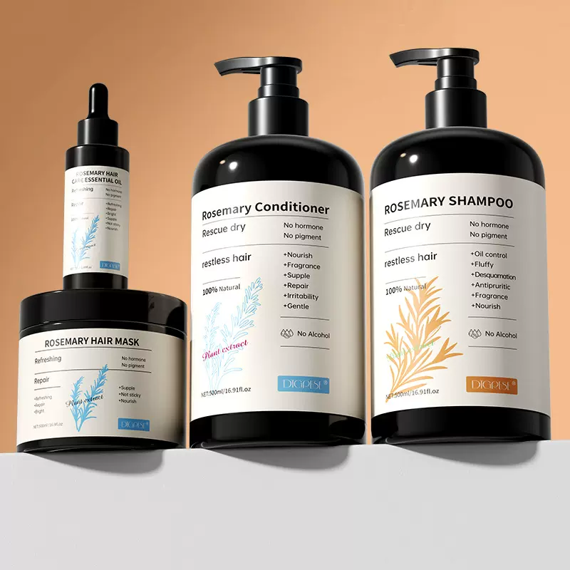 跨境外贸迷迭香洗护套装洗发水护发素发膜护发精油工厂代工OEMODM