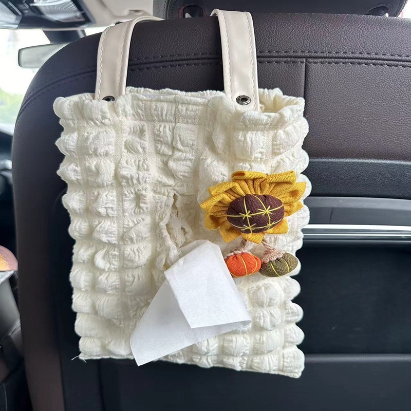 車のティッシュの箱のシートの背もたれ式のネットの爆発の泡芙格の自動車のサンシェードは多機能のティッシュを掛けて引き出します。|undefined