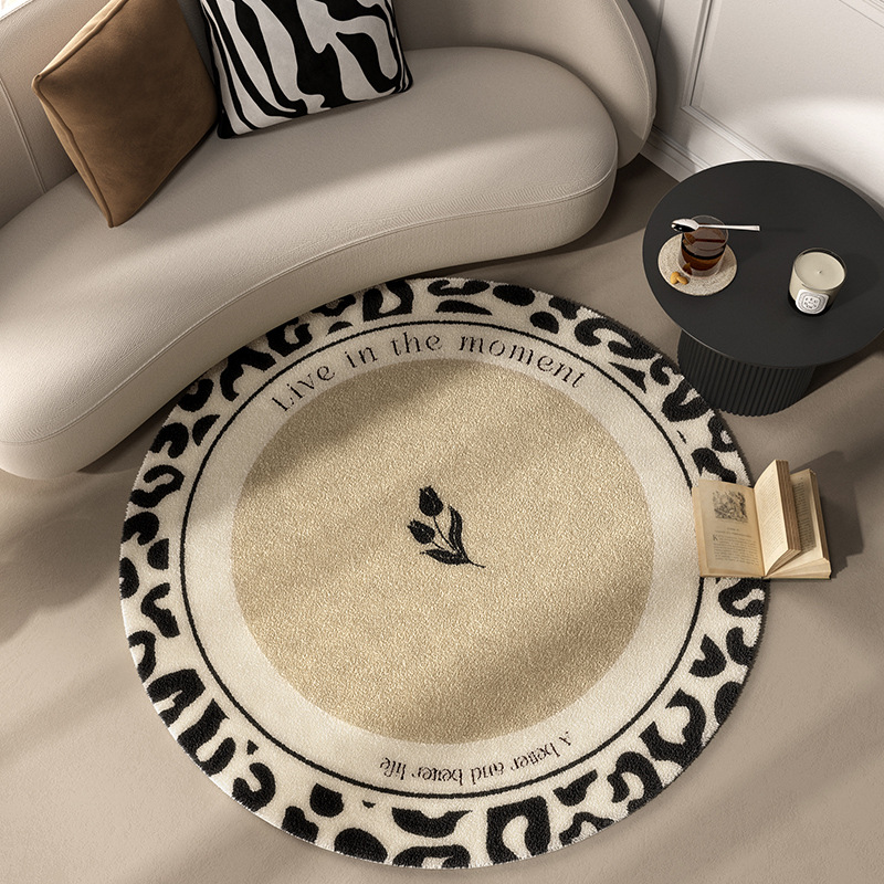 Francés retro ronda sala de estar mesa de café manta hogar de alta calidad de Cachemira como alfombra guardarropa antideslizante manta resistente al desgaste