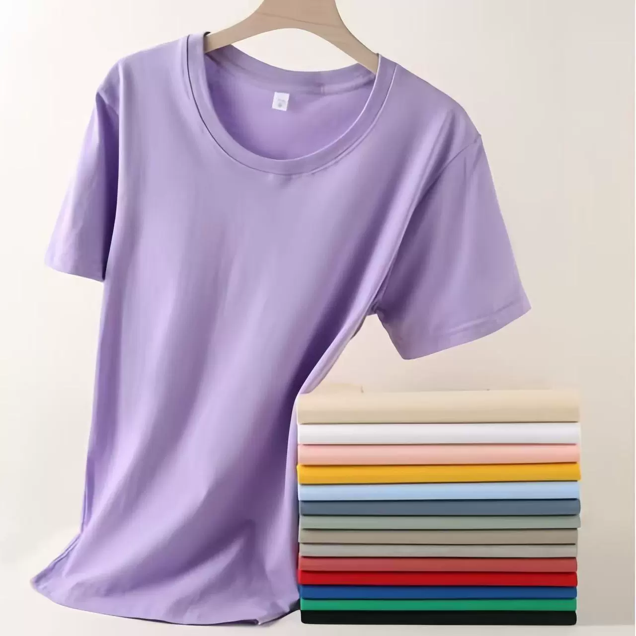精梳纯棉圆领T恤夏季短袖男士广告衫定制T恤全棉短袖工作服定制