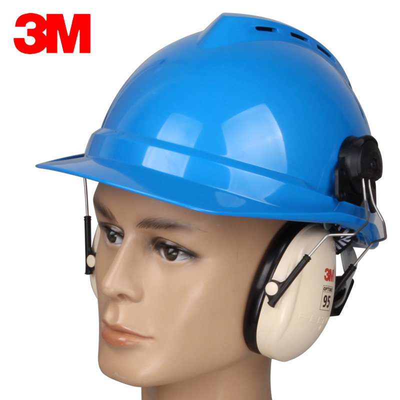 Orejeras de Protección Auditiva para Casco 3M H6P3E de ABS con Reducción de Ruido para Construcción image 3