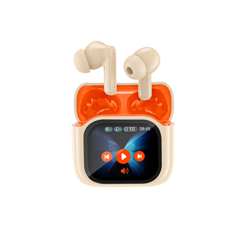 国境を越えた新製品 JM19 Bluetooth ヘッドセット カラースクリーン ANC 両耳ノイズキャンセリング インイヤー型 TWS ワイヤレス Bluetooth ヘッドセット|undefined